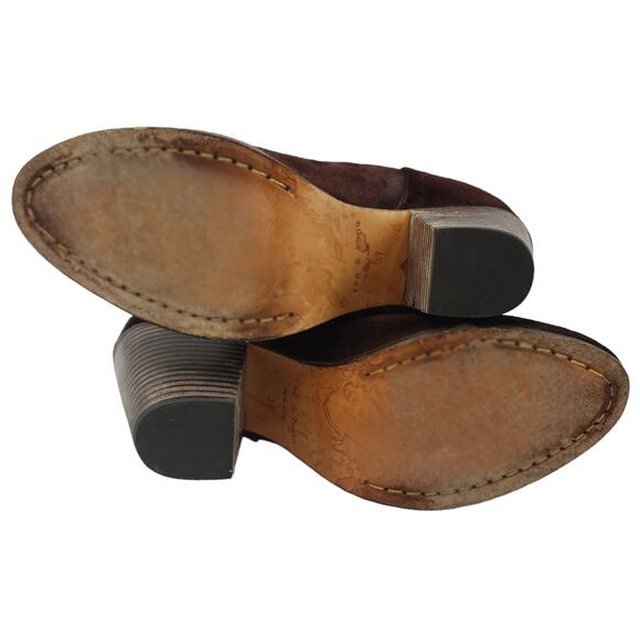 Rag & Bone Classic Newbury chocolate brown Suede Ankle Boots SZ 7 - Picture 4 of 11